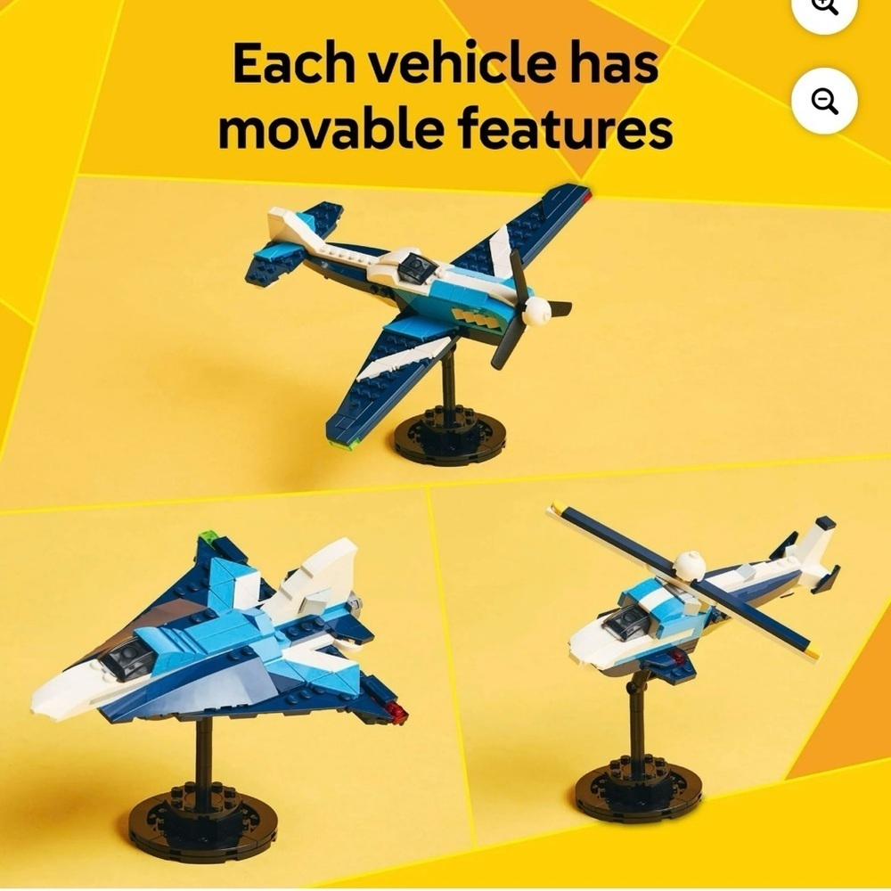 LEGO Creator 3in1 Aircraft Race Plane Toys - Building Toys W/ 3 Building Options - Picture 4 of 6